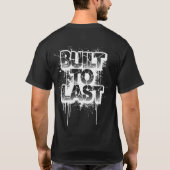 BUILT TO LAST - Streetise文字アートW Tシャツ (裏面)