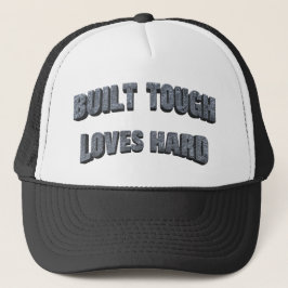 Built Tough Loves Hard Graphic - Blue-Collar Dad キャップ