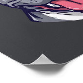 Built Tough Pit Bull - Bully Dog Lover Graphic Art ポスター (角)