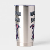 Built Tough Pit Bull - Bully Dog Lover Graphic Art 保温保冷タンブラー (右面)