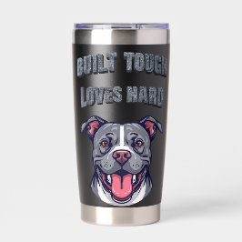 Built Tough Pit Bull - Bully Dog Lover Graphic Art 保温保冷タンブラー