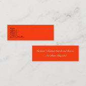 Buisiness小型カード スキニー名刺 (正面/裏面)