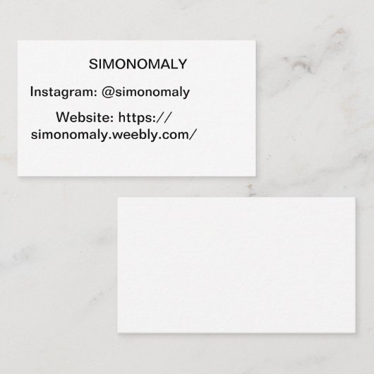 Buissnessカード 名刺 (正面/裏面)