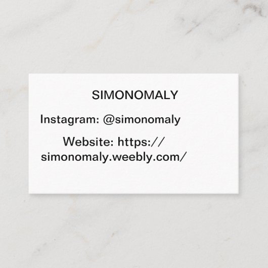 Buissnessカード 名刺 (正面)