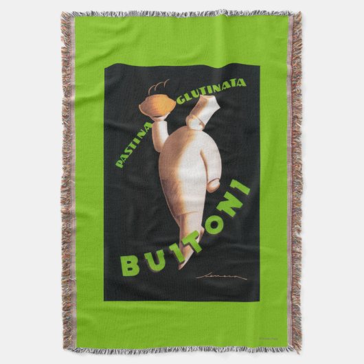 Buitoniのパスタの昇進ポスター スローブランケット (正面縦)