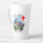 Buje Croatia カフェラテマグ (左アングル)