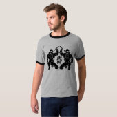 Bujinkanの忍者の信号器のTシャツ Tシャツ (正面フル)
