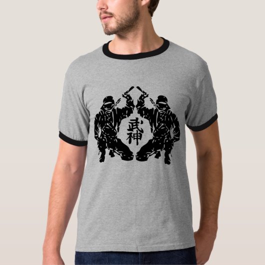 Bujinkanの忍者の信号器のTシャツ Tシャツ (正面)