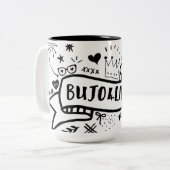 Bujo4Life 16ozのマグ ツートーンマグカップ (正面左)