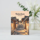 Bukchon Hanok Village South Korea ポストカード (スタンド正面)