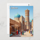 Bukhara Uzbekistan Travel ポストカード (正面/裏面)
