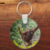 Bukit Lawang Sumatra Orangutan Jungle Keychain キーホルダー (正面)