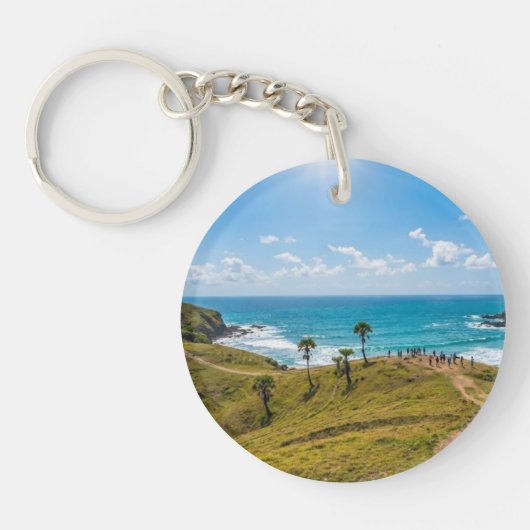 Bukit Merese Lombok Coastal View Keychain キーホルダー (正面)