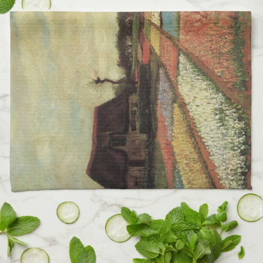 Bulb Fields by Vincent vanゴッホ キッチンタオル (折り畳み)