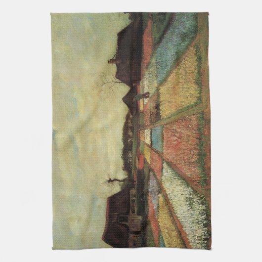 Bulb Fields by Vincent vanゴッホ キッチンタオル (縦)