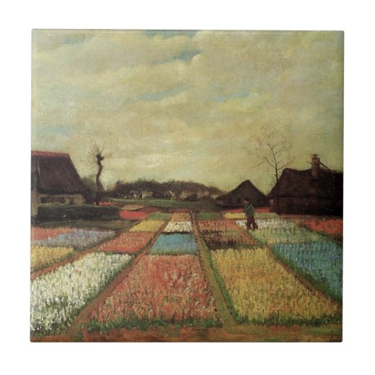 Bulb Fields by Vincent vanゴッホ. タイル (正面)