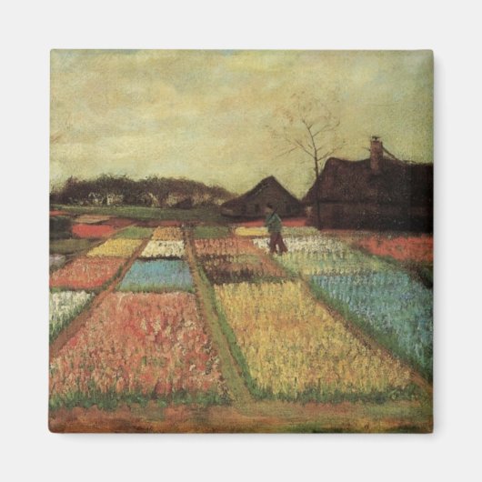 Bulb Fields by Vincent vanゴッホ マグネット (正面)
