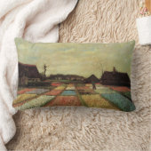 Bulb Fields by Vincent vanゴッホ ランバークッション (ブランケット)
