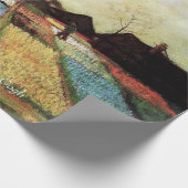 Bulb Fields by Vincent vanゴッホ.ヴィンテージフローラ ラッピングペーパー (角)