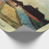 Bulb Fields by Vincent vanゴッホ.ヴィンテージフローラ ラッピングペーパー (角)