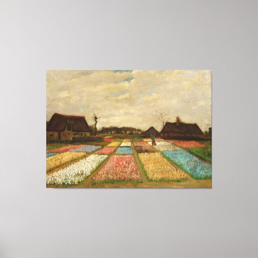 Bulb Fields by Vincent vanゴッホ(1883) キャンバスプリント (正面)