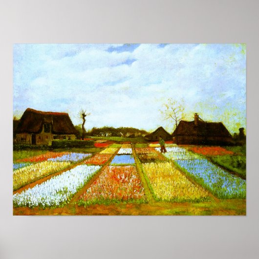 Bulb Fields Holland Van Gogh Fine Art ポスター (正面)