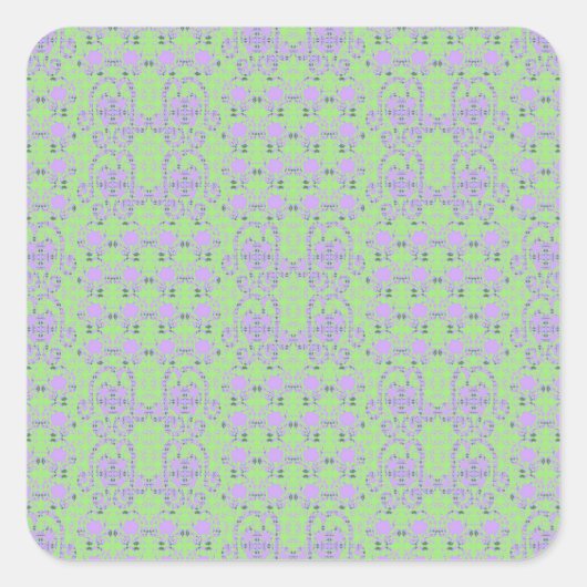 Bulb Flowers And Twigs Cupflowers スクエアシール (正面)