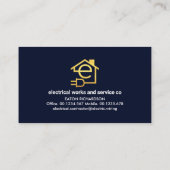 Bulb Power Plug Electrical Wiring 名刺 (裏面)