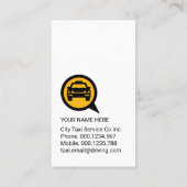 Bulbs Shining At Night Taxi Service 名刺 (裏面)