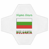 Bulgaria Bulgarian Flag Green Personalized Name サッカーボール (フラット)
