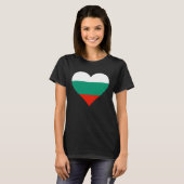 Bulgaria Flag Heart Bulgaria Gifts Love Bulgaria Tシャツ (正面フル)