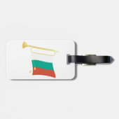 Bulgarian Flag and Bugle ラゲッジタグ (裏面横)