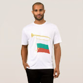 Bulgarian Flag and Bugle Tシャツ (正面フル)