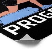 Bulgarian Squat Exercise Bodybuilding Fitness Work ポスター (角)