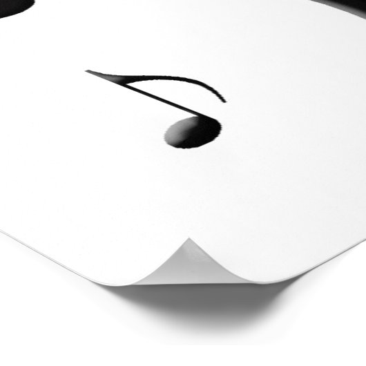 Bulging Music Notesポスター ポスター (角)