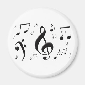 Bulging Music Notesマグネット マグネット