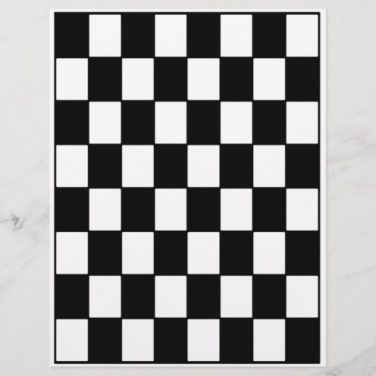 Bulk B&W Checkerboard Scrapbook Pages チラシ (正面)
