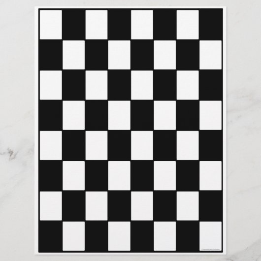 Bulk B&W Checkerboard Scrapbook Pages チラシ (裏面)