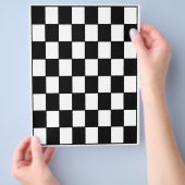 Bulk B&W Checkerboard Scrapbook Pages チラシ (手)