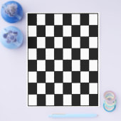 Bulk B&W Checkerboard Scrapbook Pages チラシ (シングル)