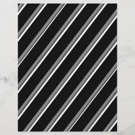 Bulk B&W Diagonal Stripes Scrapbook Pages チラシ