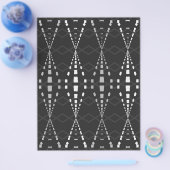 Bulk B&W Ley Lines Scrapbook Pages チラシ (シングル)