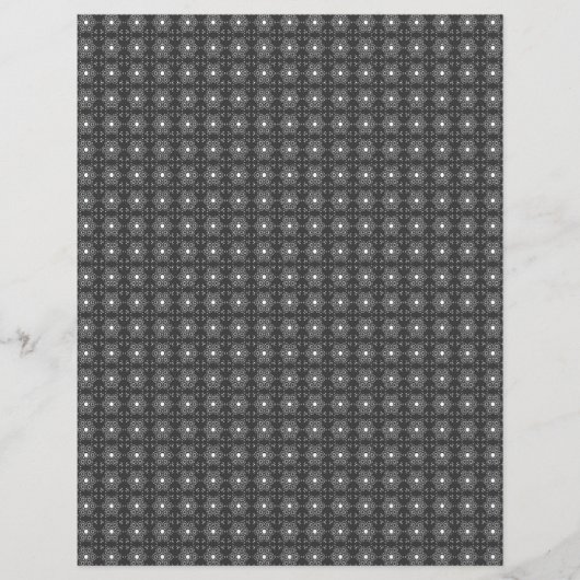 Bulk B&W Mediterranean Tile Scrapbook Pages チラシ (正面)