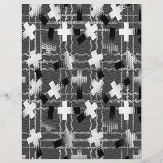 Bulk B&W Sown in Faith Scrapbook Pages チラシ (正面)