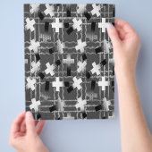 Bulk B&W Sown in Faith Scrapbook Pages チラシ (手)