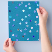 Bulk - Blue Twisty Polka Dot Spiral Scrap Paper チラシ (手)