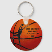 BULK Cheap Personalized Basketball Keychains Kids キーホルダー (正面)