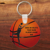 BULK Cheap Personalized Basketball Keychains Kids キーホルダー (正面)