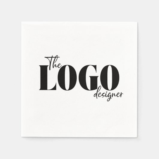 Bulk Corporate Custom Logo Company Party スタンダードカクテルナプキン (正面)