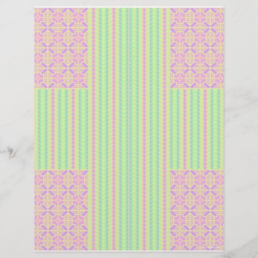 Bulk - Easter Pastel Cross Scrapbook Paper チラシ (裏面)
